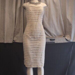 Betsey Johnson Y2K Cream Color Bodycon Dress 8